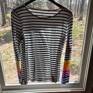Colorful Striped Women's Top